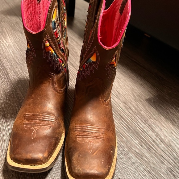 Ariat Kids Boots with Colorful Accents - Picture 2 of 6